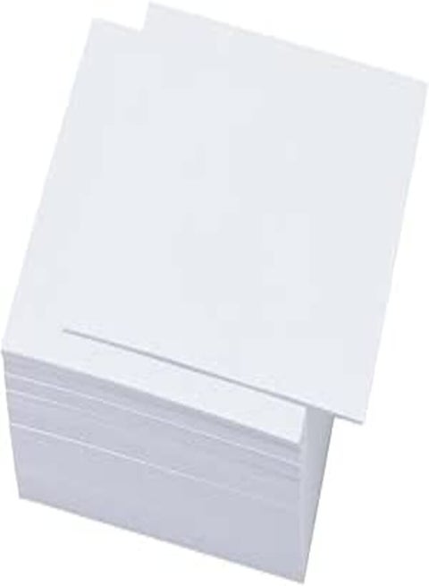 Non Sticky Blank Notes Cube 500 Sheets 3.35x3.35 Inch White Note Paper Memo Pad Cubes for Taking Reminders Home Office Writing Supplies